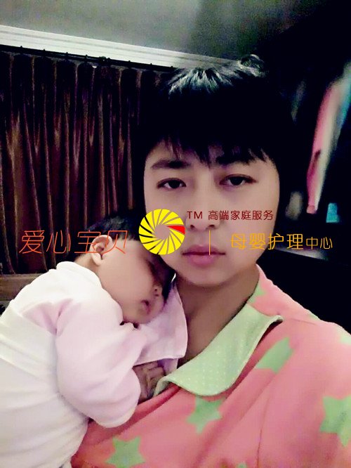 宝宝睡的真甜,记北京爱心宝贝家政服务公司金牌育婴师胡菊华。